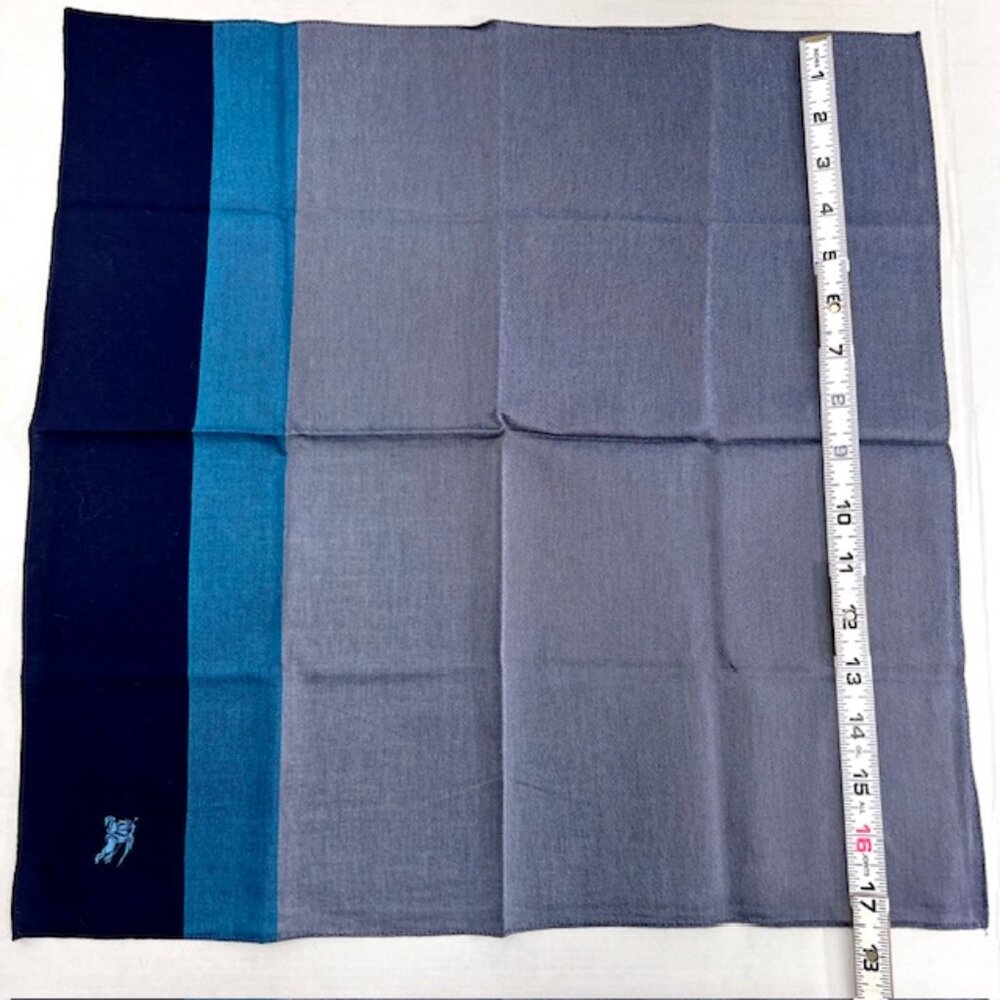 Set: 2 Neckties Burberry Blue  & Raffaello  Italy +1 Burberry  Handkerchief (54 - Picture 16 of 16